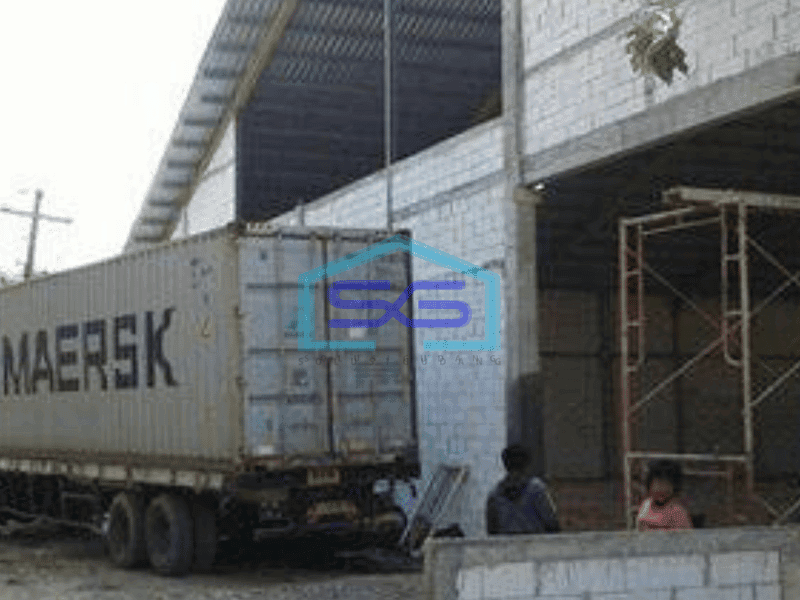 Dijual Gudang di Bantul Kontruksi Rangka Baja Akses Trailer/Container