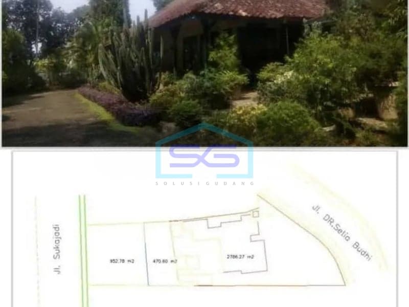 Dijual Ruang Usaha Strategis di Jalan Raya Sukajadi, Bandung Jawa Barat Luas Tanah 4200m²